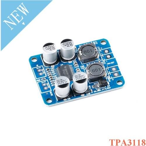 TPA3118 60W PBTL Mono Digital Power Audio Amplifier Board Module DC 8V-24V 1X60W 1*60W Replace TPA3110 For Arduino
