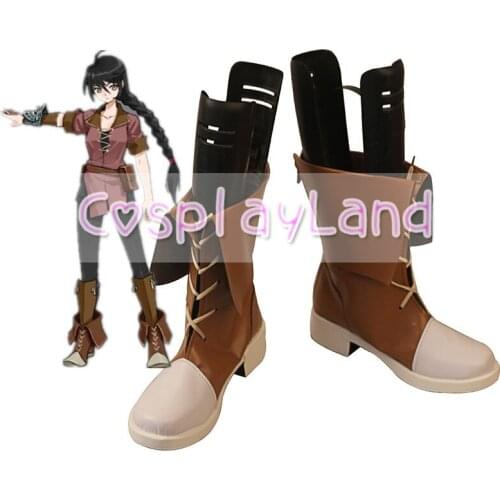 Tales of Berseria Velvet Crowe Cosplay Boots Shoes Brown Men Shoes Costume Customized Accessories Halloween Party Shoes
