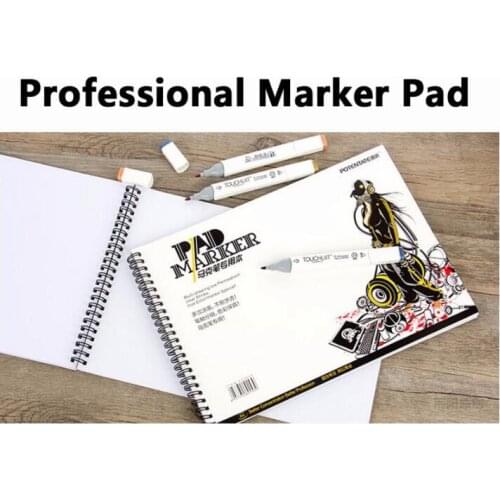 32 Sheets Marker Book Student Coloring Design Notebook Set for Sketch Cute Draw book School Marker Pad Supplies