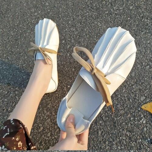 2021 new all-match retro Baotou half-shoes womens casual two-wear lazy womens shoes flat single shoes women