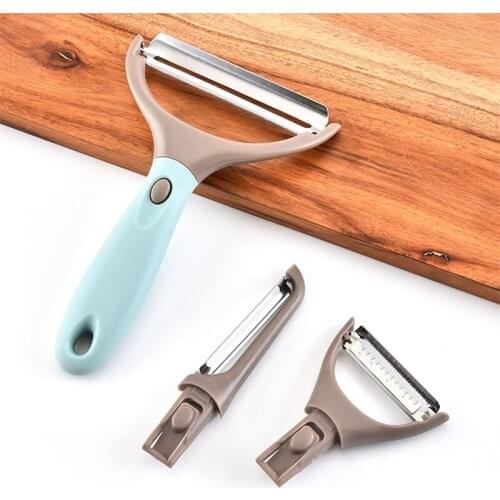 QueenTime Vegetable Peeler Set Fruit Peeling Knife 3 In 1 Potato Carrot Grater Multifunctional Cutter Tools Kitchen Gadgets
