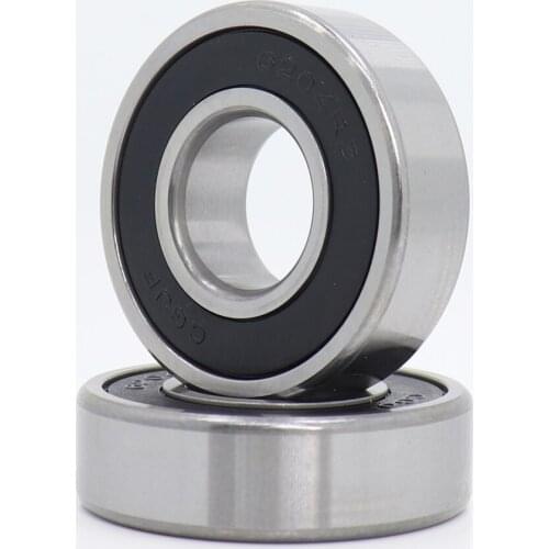 6204RS Bearing ABEC-3 (2 PCS) 20x47x14 mm Deep Groove 6204-2RS Ball Bearings 6204RZ 180204 RZ RS 6204 2RS EMQ Quality