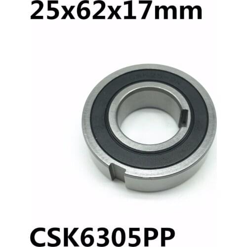 CSK6305 CSK6305PP 25x62x17 mm One Way Bearing With Keyway Sprag Freewheel Backstop Clutch Free shipping