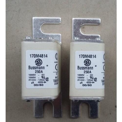 Fuses: 170M4807 50A 1000V / 170M4808 63A / 170M4809 80A / 170M4810 100A / 170M4811 125A 1000V aR