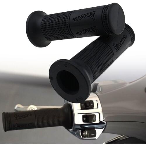 Pair Motorcycle 7/8" Rubber Gel 22mm Handle Bar Grip Scooter Hand Grips for Vespa GTS 300 250 125 Sprint