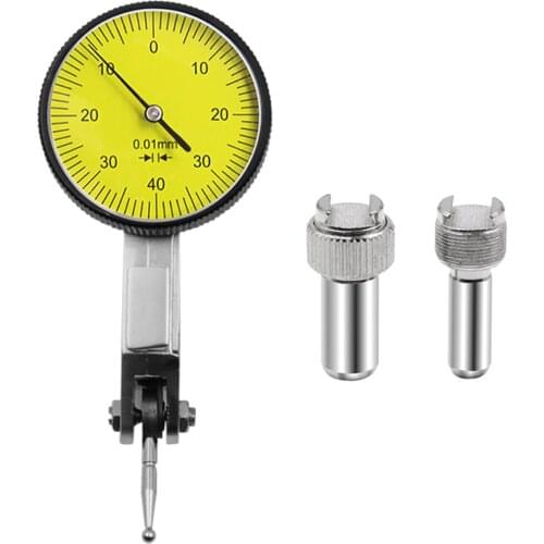 Accurate Dial Gauge Test Indicator Precision Metric with Dovetail Rails Mount 0-4 0.01mm Measuring Instrument Tool New