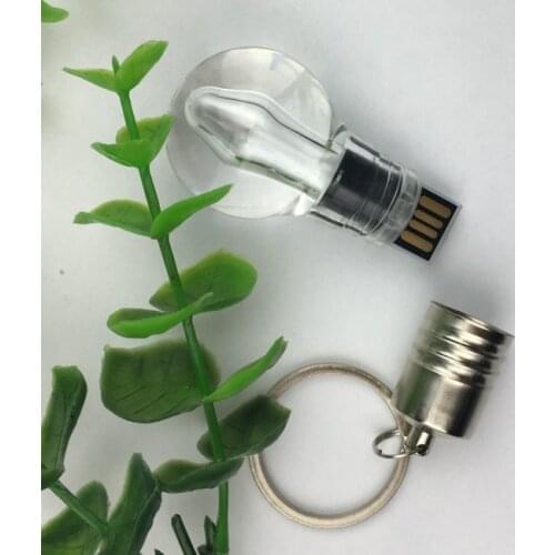 Special Glass Bulb with LED Light Usb Flash Drive 2.0 64gb 32gb 16gb Pen Drives 8gb 4gb Memory Stick Pendrives Photography Gifts