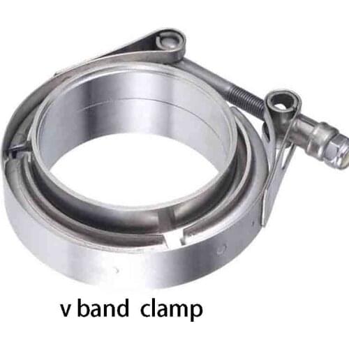 V band Clamp 1.5/1.75/2/3/4/5/6 inch Stainless Steel V-band Clamp Male Female Exhaust Flange Stainless Steel Vband Clamps