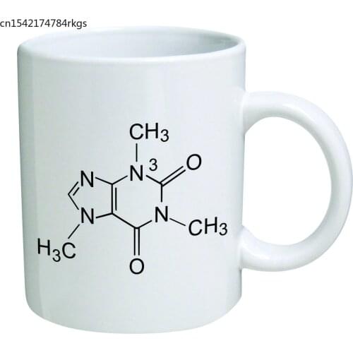 Funny Mug - Caffeine Molecule, Chemistry - 11 OZ Coffee Mugs - Funny Inspirational and sarcasm