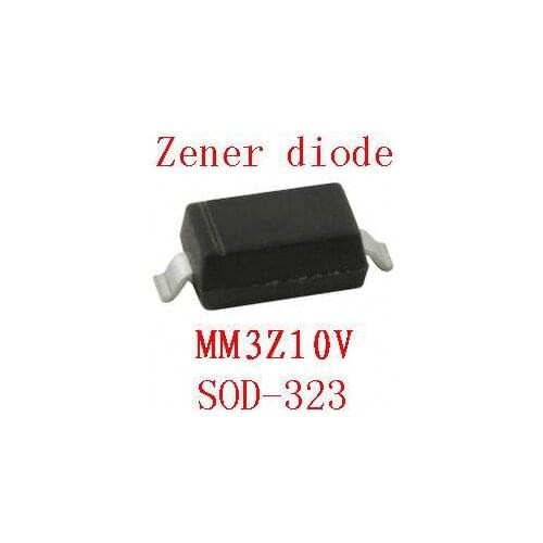0805 smd zener diode sod-323 MM3Z10V 100pcs