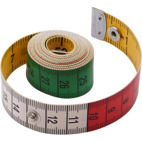 1.5m Body Measuring Ruler Sewing Tailor Tape Measure Mini Soft Flat Ruler Centimeter Meter Sewing Measuring Tape Hot Sale
