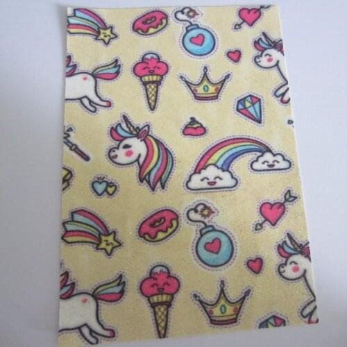 A4 Sheet 8"x11.8" Fine Glitter Fabric Leather fabric for bows & craft & Sewing DIY 1piece F0509