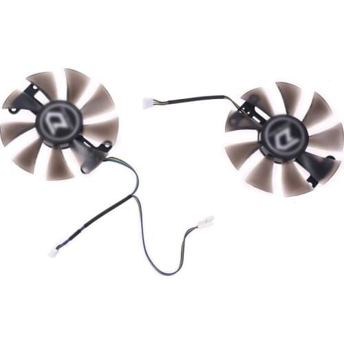 1 Pair 85mm PLD10015B12H 0.55A RX580 RX590 for POWERCOLOR DATALAND Radeon RX 580 590 Graphics Card Cooling Fan