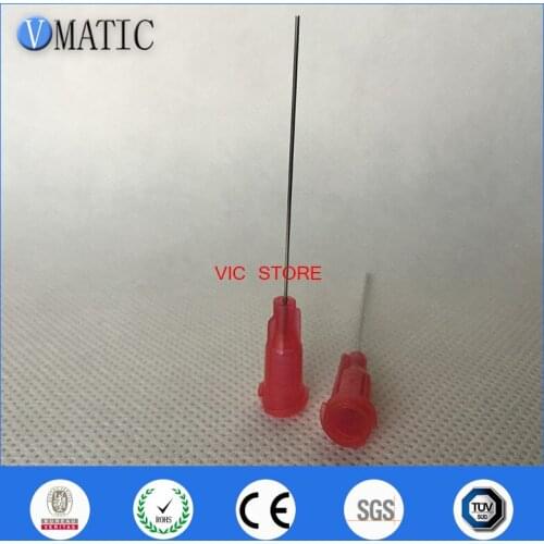 Free Shipping 1.5'' 25G TE Premier Glue Luer Lock Dispensing Needle Tips 1-1/2 Inch