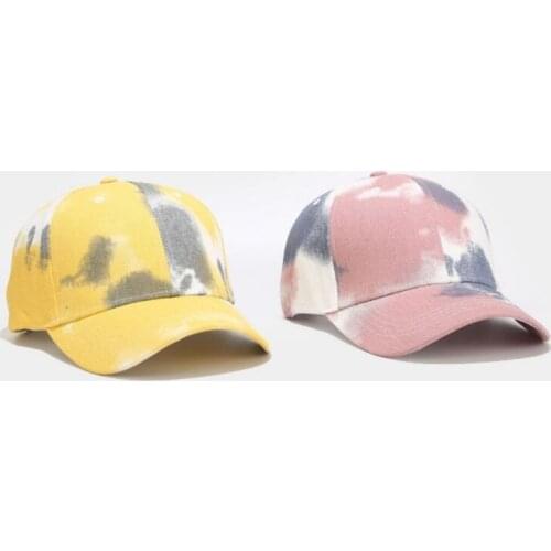 Quality Cotton Tie-dyed Denim Baseball Cap Men Trend Leisure Time Outdoors Women Sun Hat And Peaked Cap Summer
