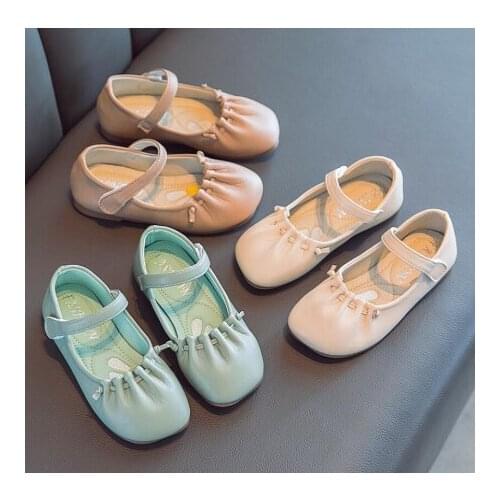 Children Casual Shoes Girls Flat Heel Princess Dance Sandals Kids Shoes Glitter Leather Fashion Girls Party Dress Wedding Shoes