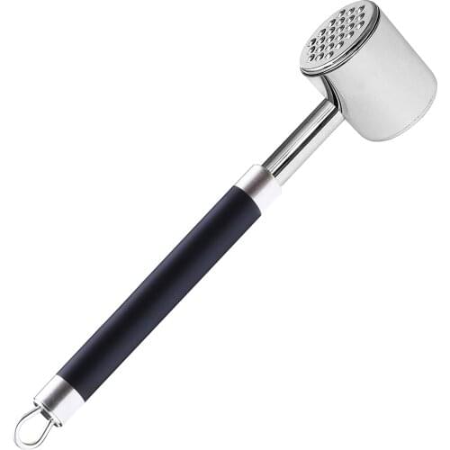 Pounder Meat Hammer Mallet Non-Slip Kitchen Tools Stainless Dual Sided For Beaf Steak Double-sided Multifunctional Safe Mace