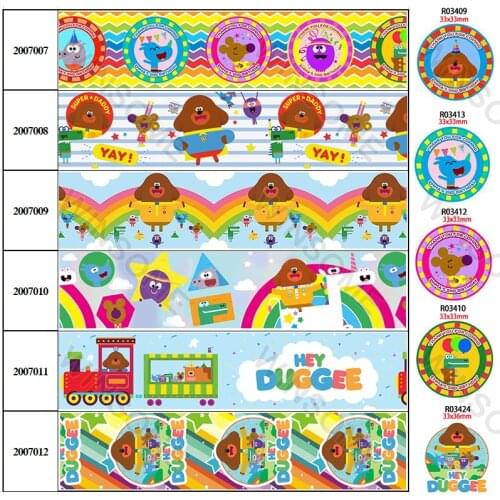 Animals Cartoon Printed Grosgrain/Satin Ribbon Party Decorations Planar Resins 30 pcs 10Yards 25mm/38mm/50mm/75mm 200700 200701