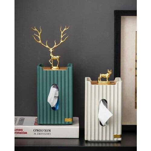 European Creative Small Animal Tissue Box Home Decoration Living Room Coffee Table Tissue Storage Box Restaurant Tissue Storage