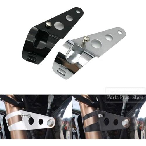 Motorcycle Headlight Bracket Universal Mount Stand Support Motorcycle Accessories Fork Mount Clamp Black Head Lamp Holder