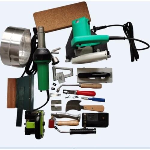 Buy Plastic Vinyl Flooring Hot Air Welding Kits With Electric Groover,Heat Gun,Carpet Trimming Skiving Knife Moon Knife