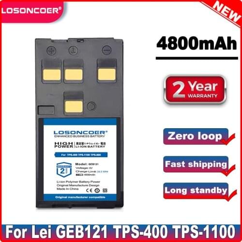 LOSONCOER 4800mAh Battery for Lei GEB121 Total Station TPS-400 TPS-1100 TPS-800 TPS700 LCA667318
