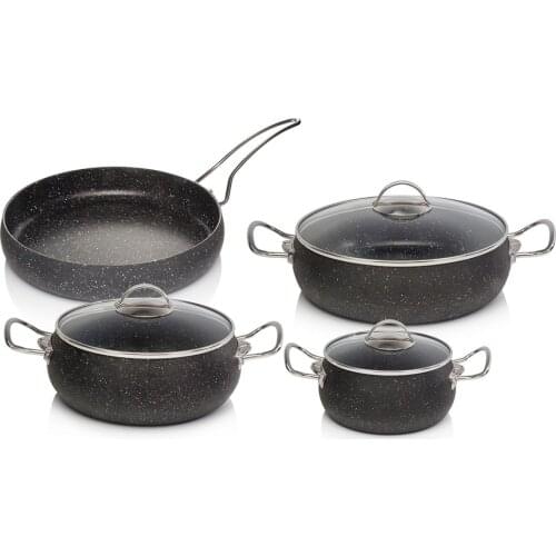 Matt Black 7 Piece Granite Set