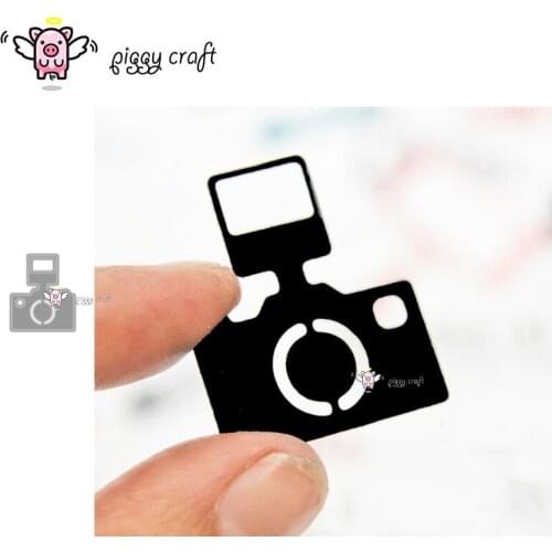 Piggy Craft metal cutting dies cut die mold Cute mini camera Scrapbook paper craft knife mould blade punch stencils dies