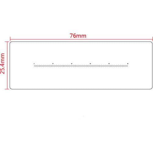 Microscope Objective lens Micrometer DIV 0.1mm Film Ruler Highly Transparent PET Calibration Measuring Card