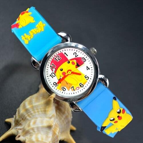 Cartoon Pretty Style Children Watches Kids Students Girls Quartz 3D Silicone strap Wrist Watch Clcok E19
