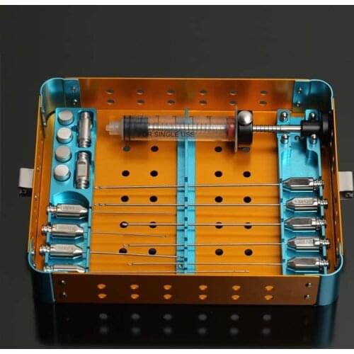 Facial fat filling graft transplantation cannula kit Stem Cell Lipo face Fat Transfer Liposuction needle set