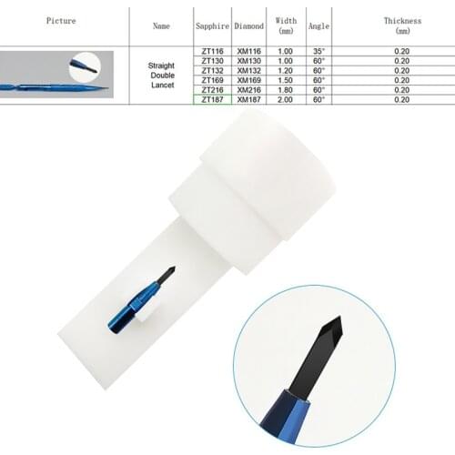 Knife Ophthalmic black Diamond Straight double lancet Keratome Ophthalmic instrument eye Ophthalmic knife knives