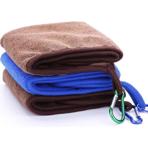 Fishing Towel Wear-resisting Ultrafine Super Soft Fishing Special Towel Wipe Hands Fishing Towels with Buckles