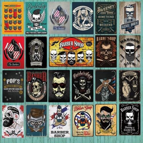 Shop Rules Tin Metal Sign Plaque Metal Vintage Wall Pub Cafe Home Art Shop Decor Metal Poster Cuadros DU-3047A