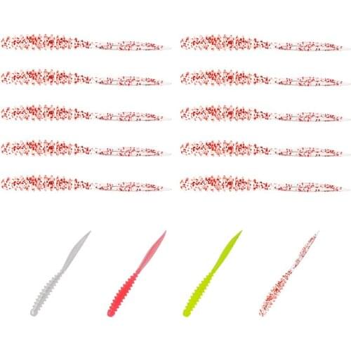 TSURINOYA Fishing Lure 0.4g 60mm 10pcs Rockfish Ocean Rock Bait Needle tail Soft Lure Artificial Bait
