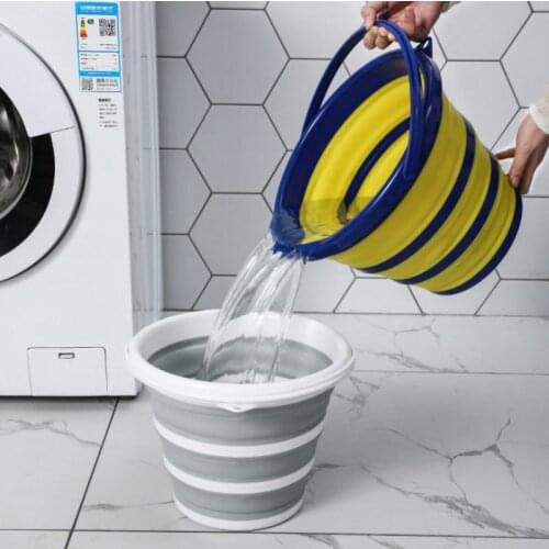 Folding Water Bucket Cleaning Collapsible Storage Bucket Mop Washbasin Applicable Plastic Foldable Fishing Outdoor Camping Tub