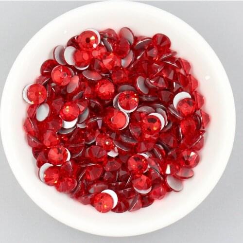 Lt.siam Glass Rhinestone Non Hotfix Crystal FlatBack Rhinestones Nail Art Decoration DIY Craft Stones SS3-SS30