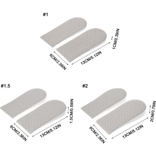 Heightening Heightening Insole Invisible Comfortable Unisex Women Heighten Insert Cushion Pads 1/1.5/2cm Faux Leather EVA Insole