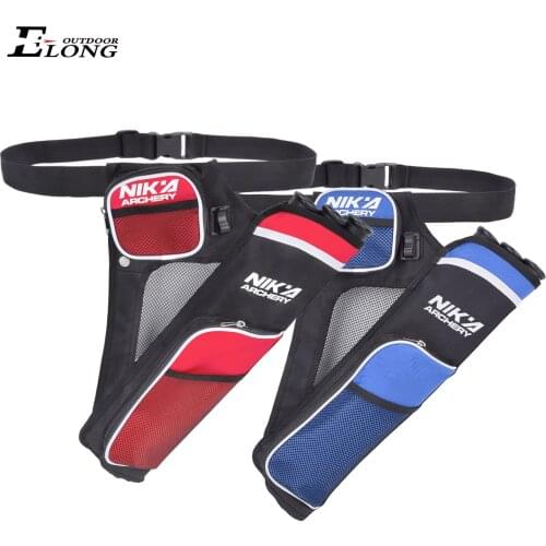 Archery 3 Tubes Quiver Arrow Waist Carry Back Quivers Adjustable Belt Strap Hunting Equipment Bow & Arrow Accessories