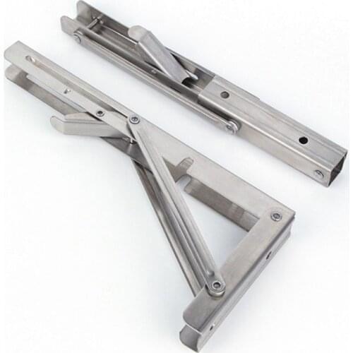 RONGYAO Stainless Steel Triangle Folding wall Brackets 90 Degree Heavy Support fix Wall Mounted Childrens Bookshelf Wall Angle