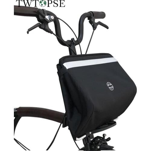 TWTOPSE Cycling British Flag Bike Bicycle Basket Bag For Brompton Folding Bike Bicycle Bag 3Sixty PIKES 3 Holes Dahon Tern Fnhon