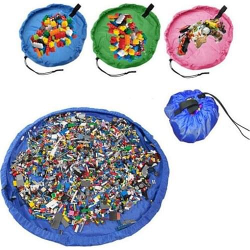 Waterproof Nylon Storage Bag Toy Storage Organizer Play Mat Kid Children Toddler Toys Blanket Sundries Storage Bags