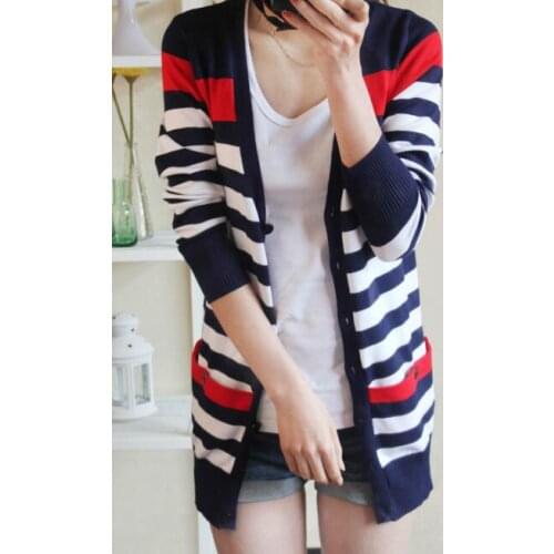 201 New Autumn Winter Long Style Casual Cardigans Female Coat Loose Outwear Women Sweater