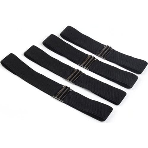 Hot Sale Elastic Band Belt Simple Down Jacket Belt Female Buckle Black Dress Belt