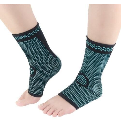 1 PCS Nylon Knitted Flexible Sleeves Ankle Protector Foot Relieve Pain Sports Basketball Football Support Ankle