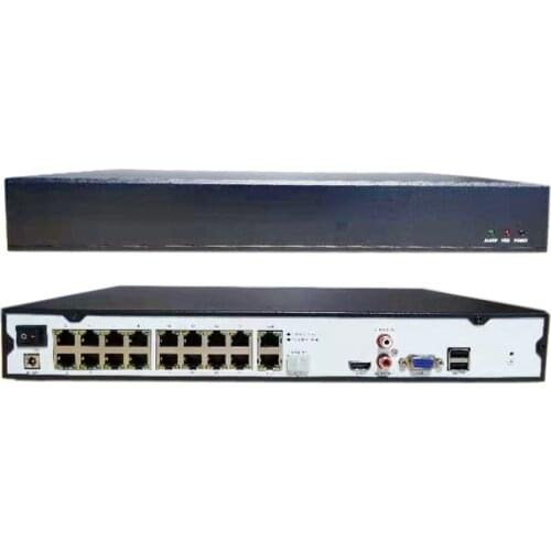16CH DVR POE H.265 Network Video Recorder For IP Camera Surveillance Security CCTV System