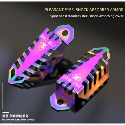 Motorcycle damping decorative accessories Color stainless steel creative products car-styling Motor protection free shipping