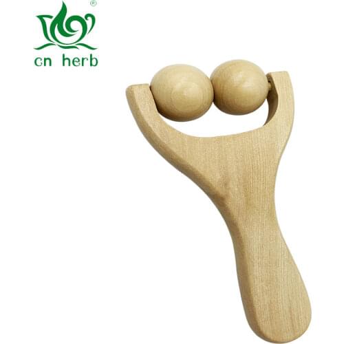CN Herb Free shipping hand push massager wooden massage whole body health massage manual