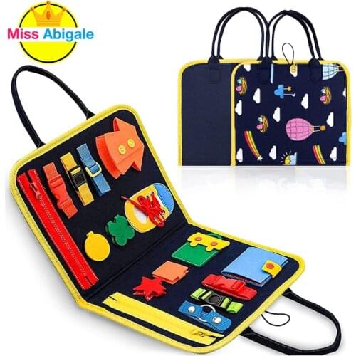 Baby Puzzle Education Toy Basic Skills Toddler Activity Board For Fine Motor Skills Learn To Dress Educational Learning Toys