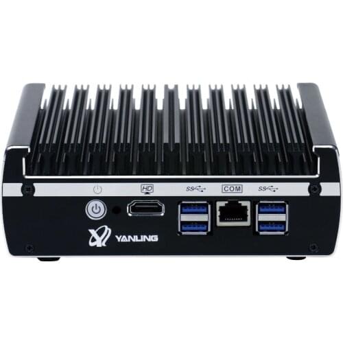 Hot sell in USA mini server 6INTEL 82583V 1000M LAN firewall computer support AES-IN and kaby lake celeren quad core 3865U CPU